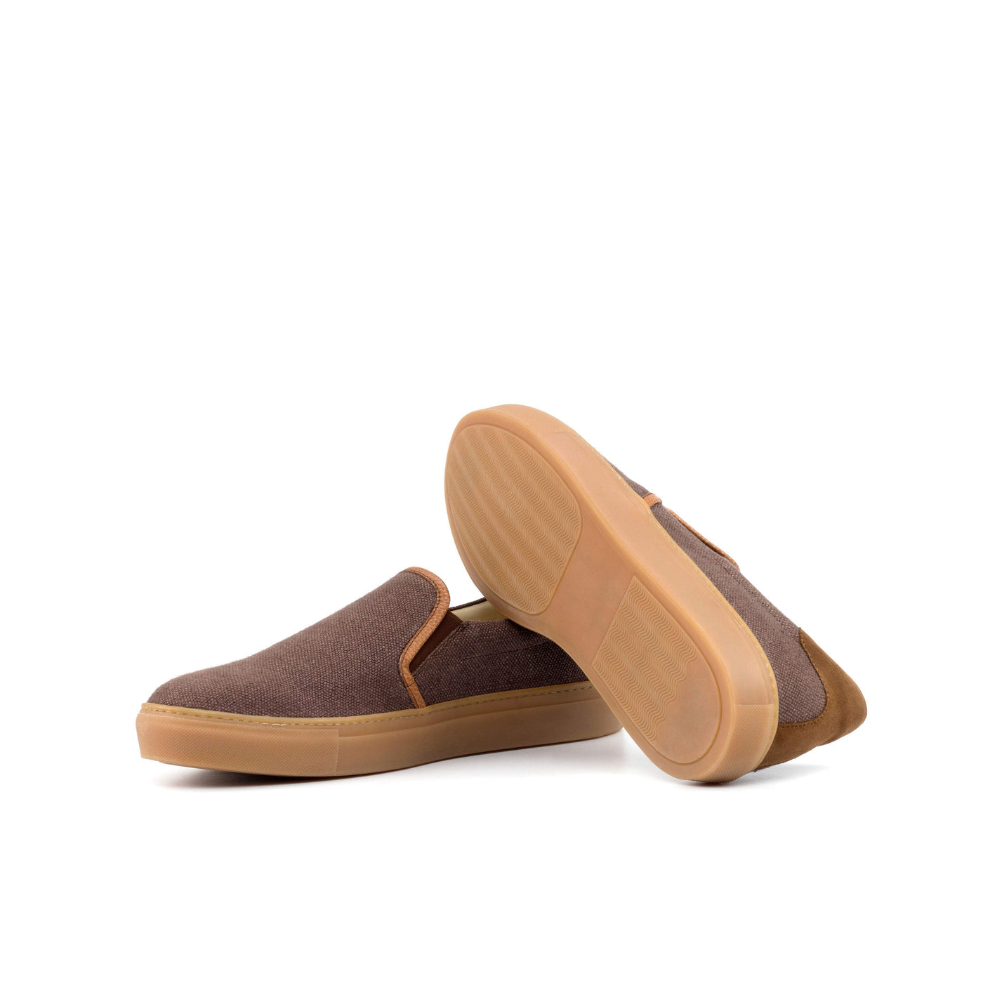 Men's Slip On Shoes Leather Brown 4895 2- MERRIMIUM