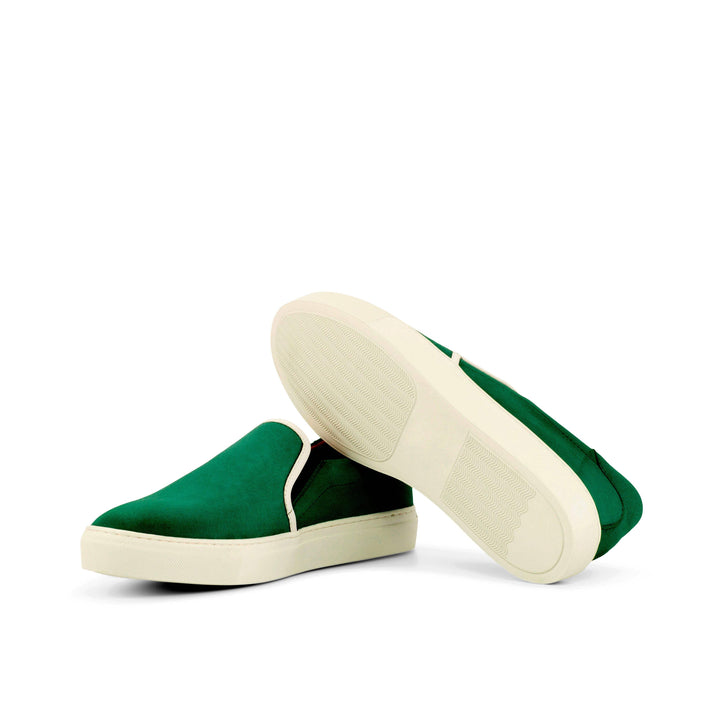 Men's Slip On Shoes Leather Green 4147 2- MERRIMIUM