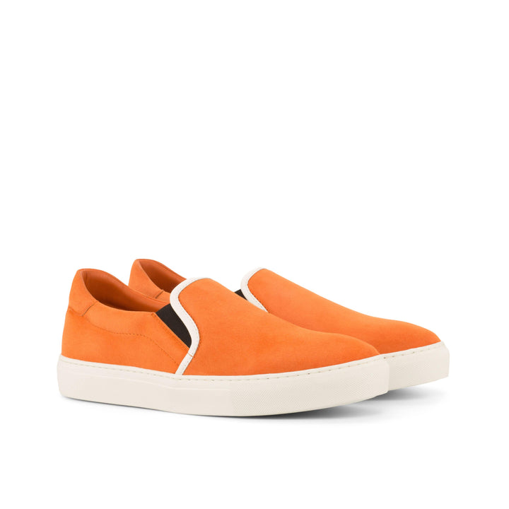 Men's Slip On Shoes Leather Orange 4151 4- MERRIMIUM