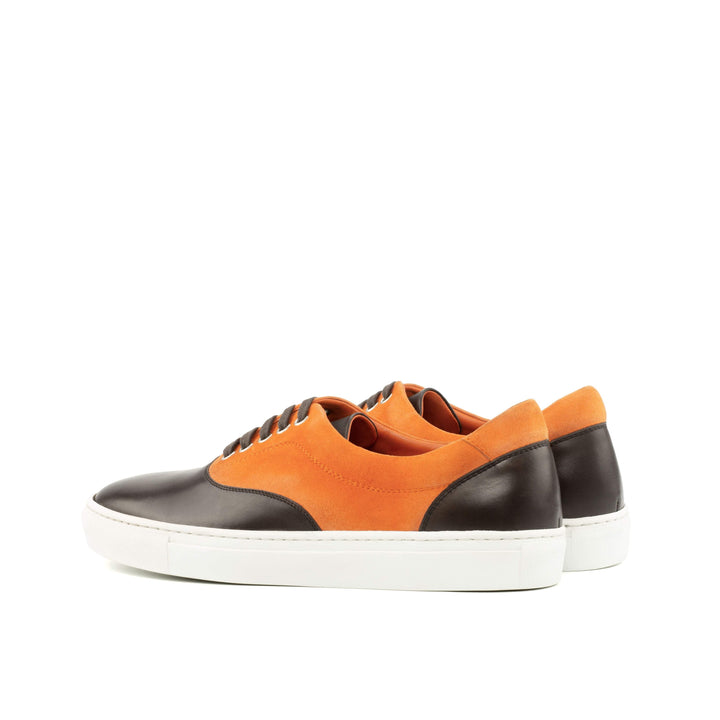 Men's Top Sider Sneakers Leather Orange 3683 3- MERRIMIUM
