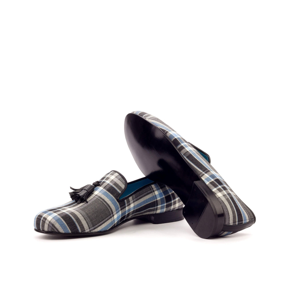 Men's Wellington Slippers Leather Black Grey 3410 2- MERRIMIUM