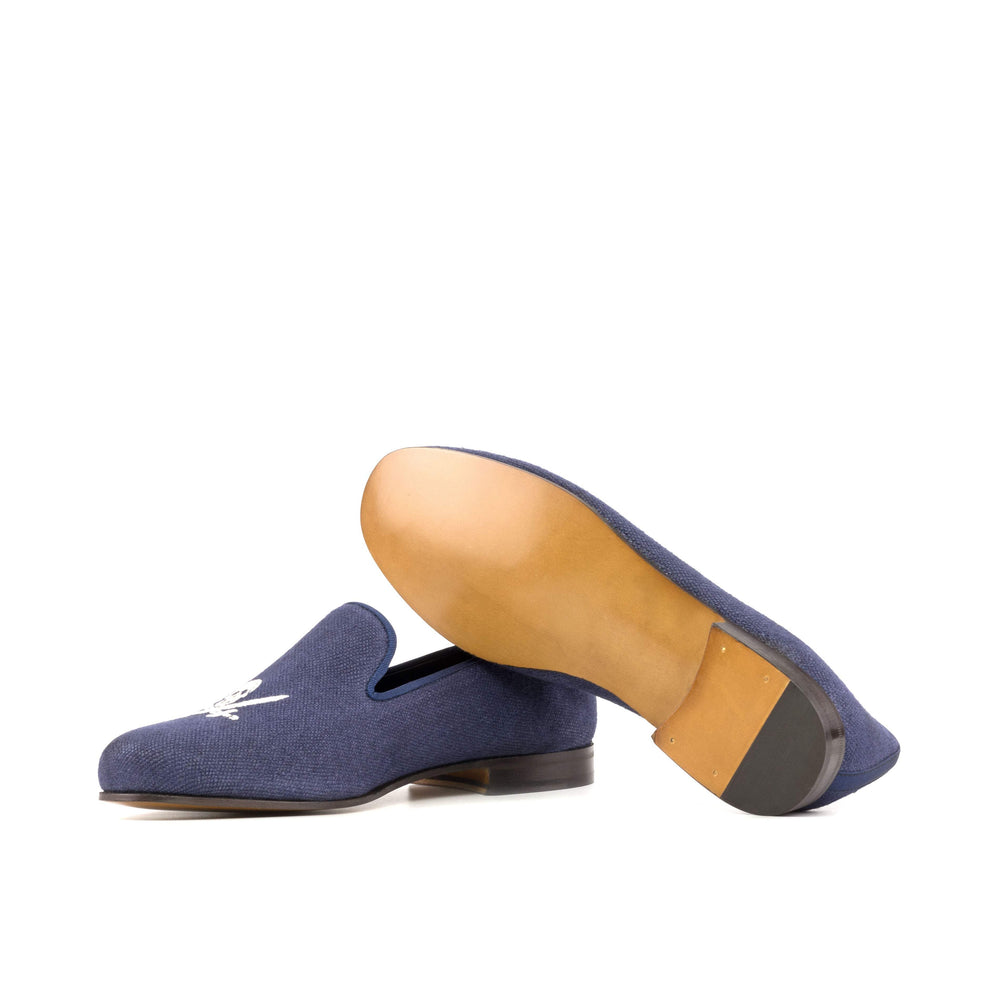 Men's Wellington Slippers Leather Blue 5296 2- MERRIMIUM
