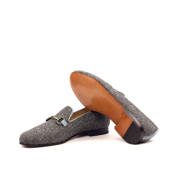 Men's Wellington Slippers Leather Grey 2488 2- MERRIMIUM