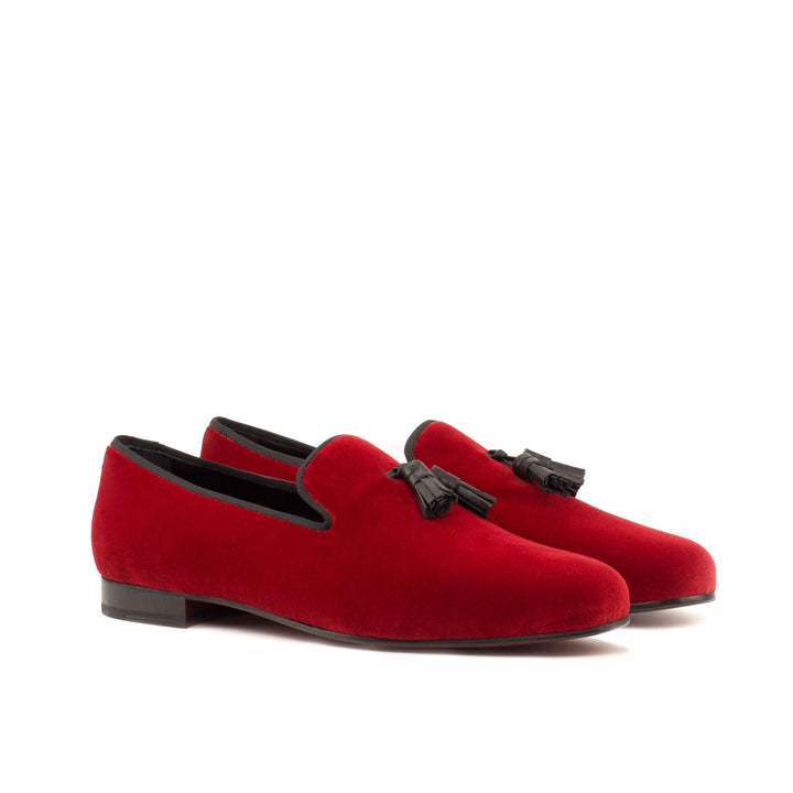 Men's Wellington Slippers Leather Red Black 3604 4- MERRIMIUM