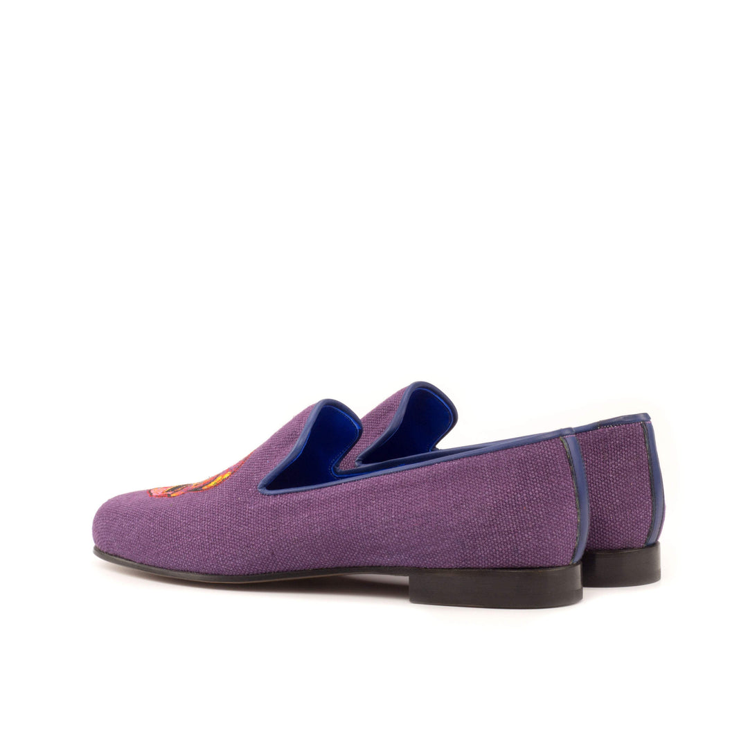 Men's Wellington Slippers Leather Violet Blue 3646 3- MERRIMIUM