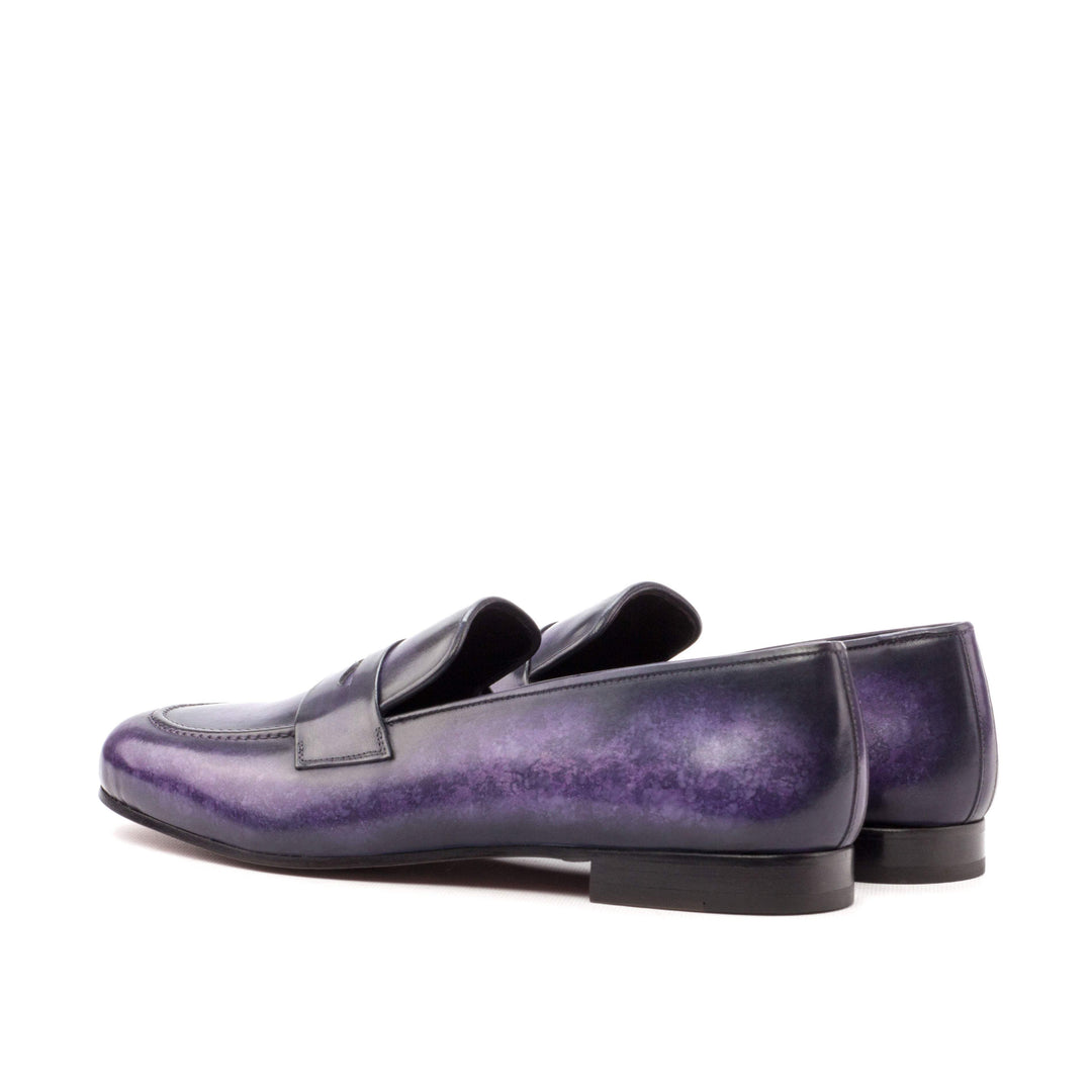 Men's Wellington Slippers Patina Leather Violet 3503 3- MERRIMIUM