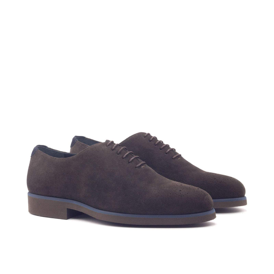 Men's Wholecut Shoes Leather Dark Brown Blue 3081 3- MERRIMIUM