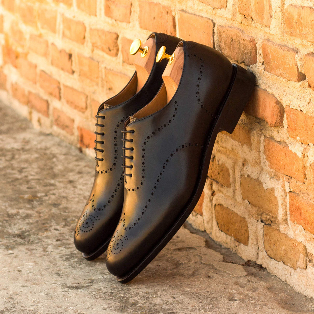 Men's Wholecut Shoes Leather Goodyear Welt Black 3448 1- MERRIMIUM--GID-2439-3448