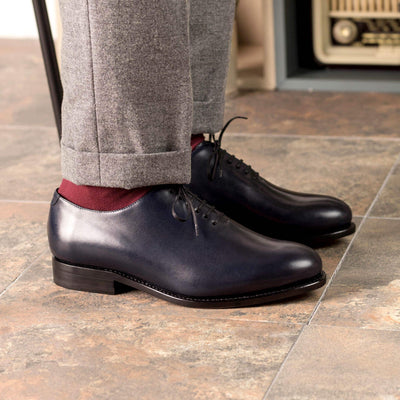 Men's Wholecut Shoes Leather Goodyear Welt Blue 5381 5- MERRIMIUM