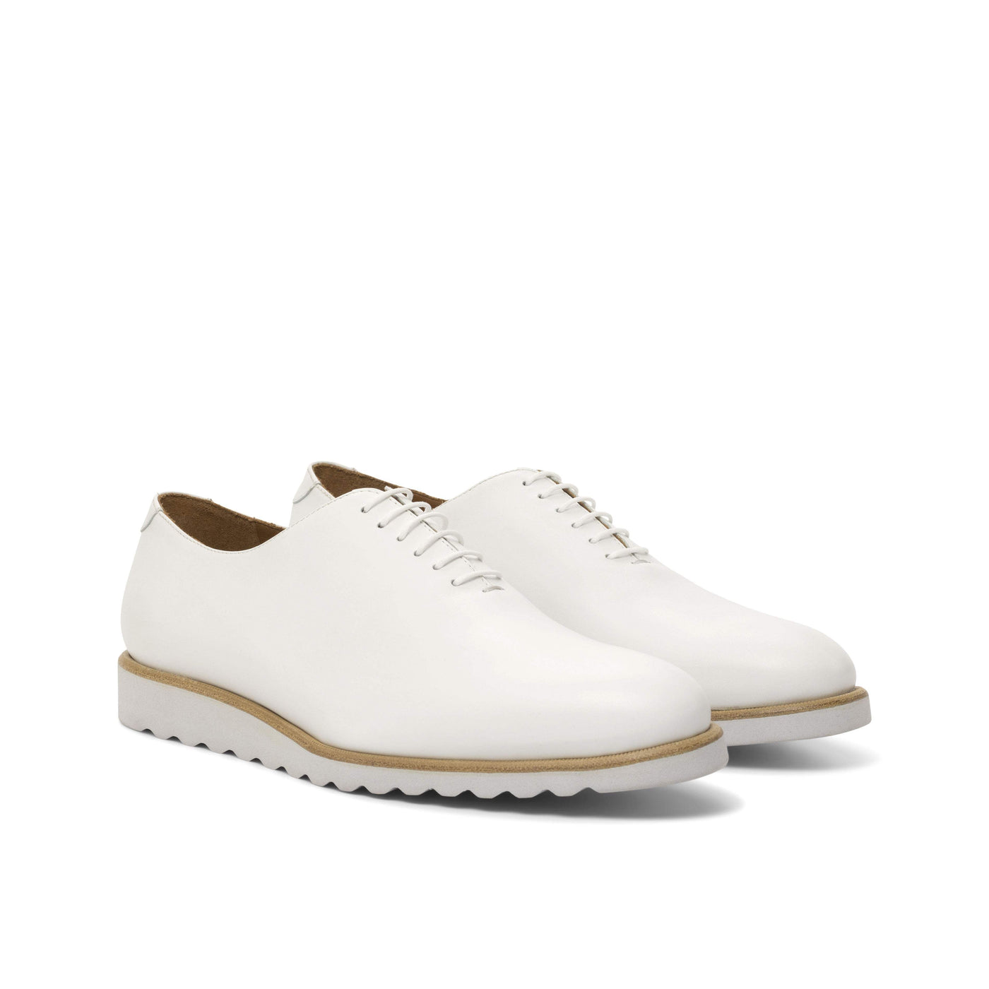 Men's Wholecut Shoes Leather White 4755 3- MERRIMIUM
