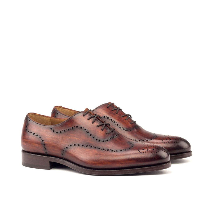 Men's Wholecut Shoes Patina Leather Brown 2838 3- MERRIMIUM