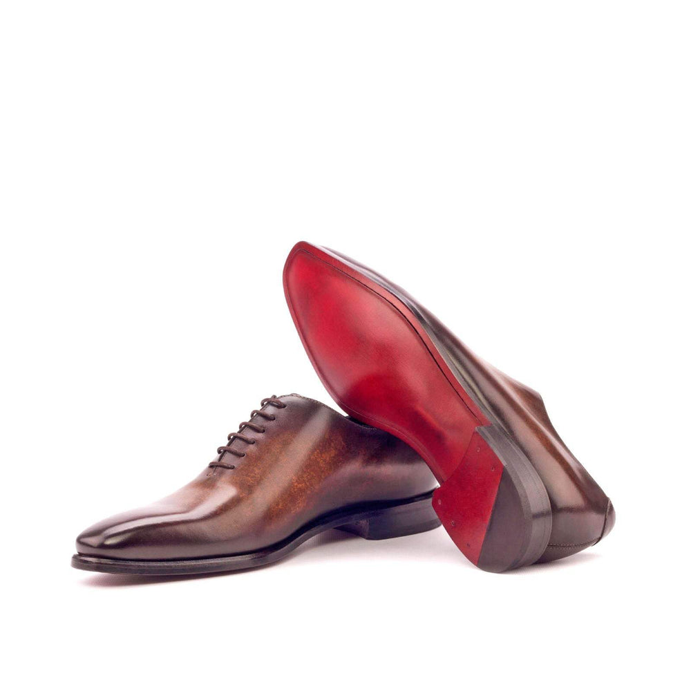 Men's Wholecut Shoes Patina Leather Brown 3088 2- MERRIMIUM