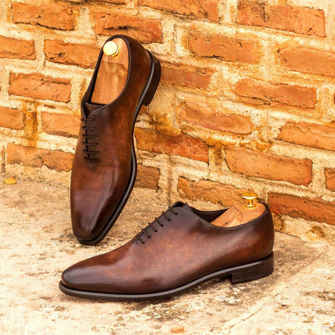 Men's Wholecut Shoes Patina Leather Brown 3088 1- MERRIMIUM--GID-1548-3088