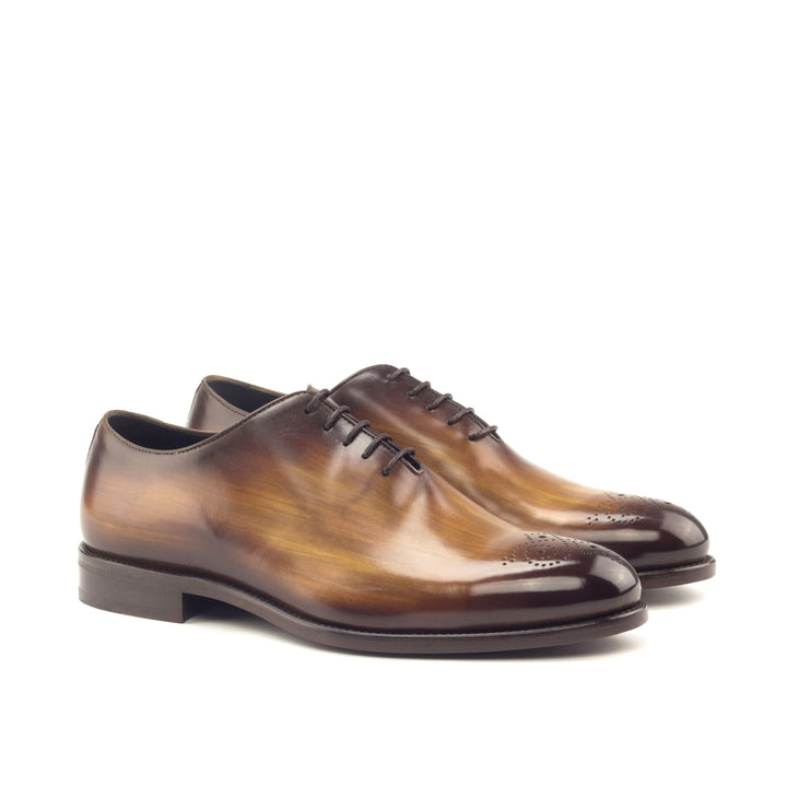 Men's Wholecut Shoes Patina Leather Brown 3307 3- MERRIMIUM