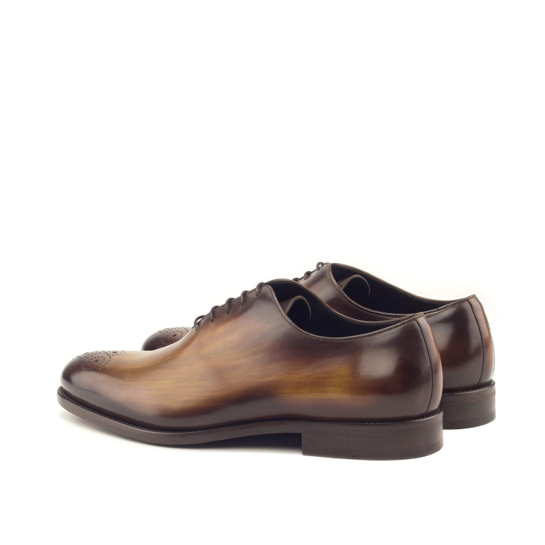 Men's Wholecut Shoes Patina Leather Brown 3307 4- MERRIMIUM