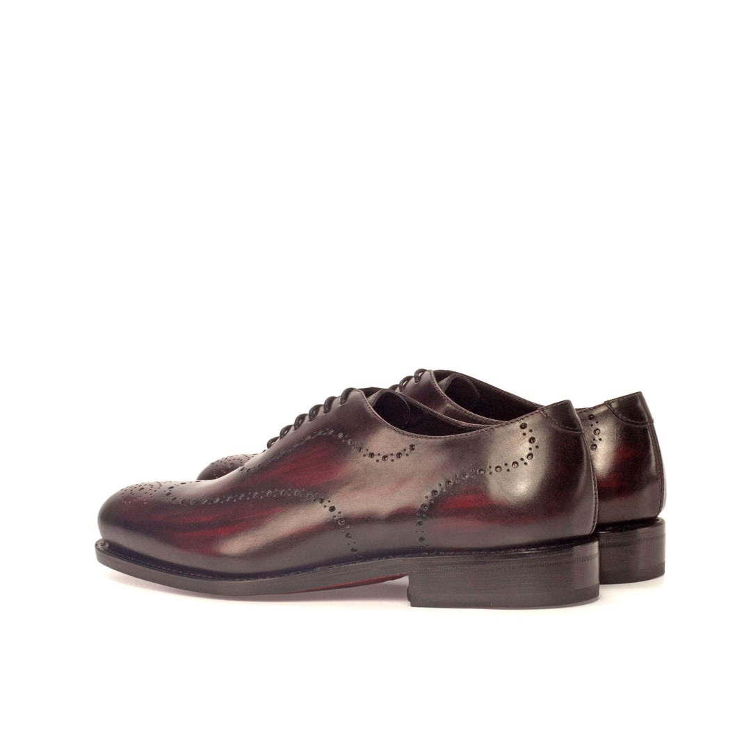 Men's Wholecut Shoes Patina Leather Goodyear Welt Black Burgundy 3693 4- MERRIMIUM