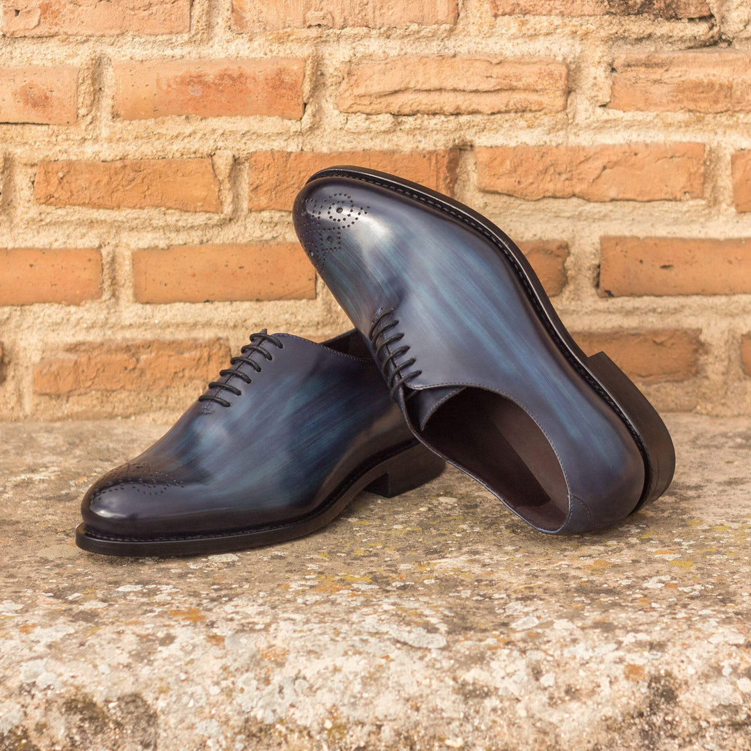 Men's Wholecut Shoes Patina Leather Goodyear Welt Blue 3274 1- MERRIMIUM--GID-2440-3274