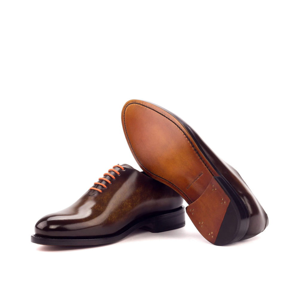 Men's Wholecut Shoes Patina Leather Goodyear Welt Blue Brown 3272 2- MERRIMIUM