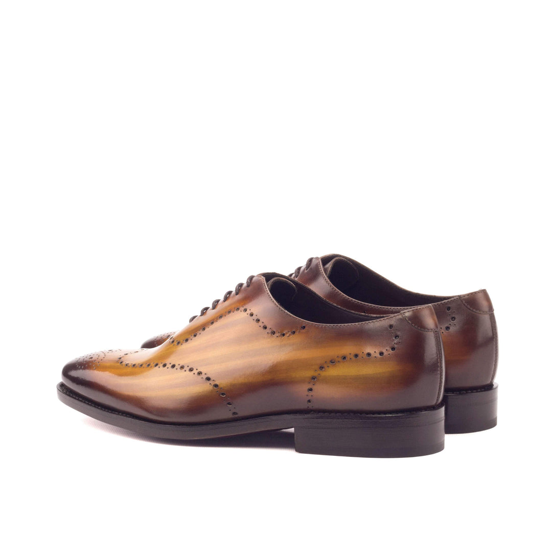 Men's Wholecut Shoes Patina Leather Goodyear Welt Brown 3305 4- MERRIMIUM