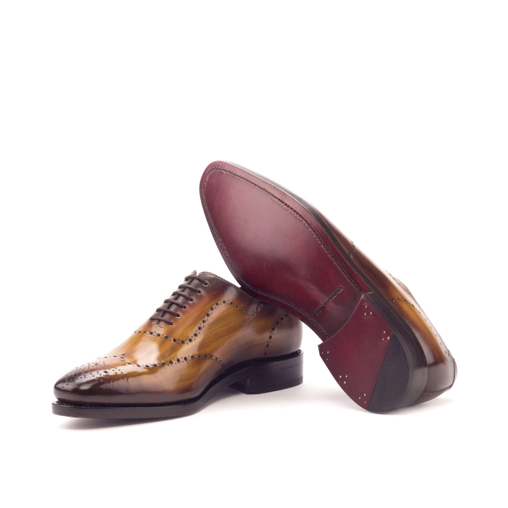 Men's Wholecut Shoes Patina Leather Goodyear Welt Brown 3305 2- MERRIMIUM