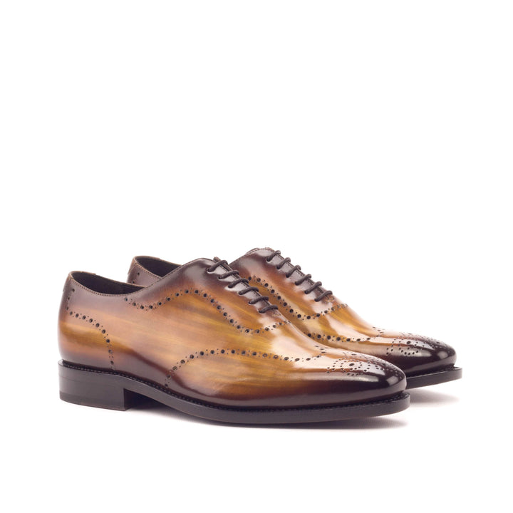 Men's Wholecut Shoes Patina Leather Goodyear Welt Brown 3305 3- MERRIMIUM