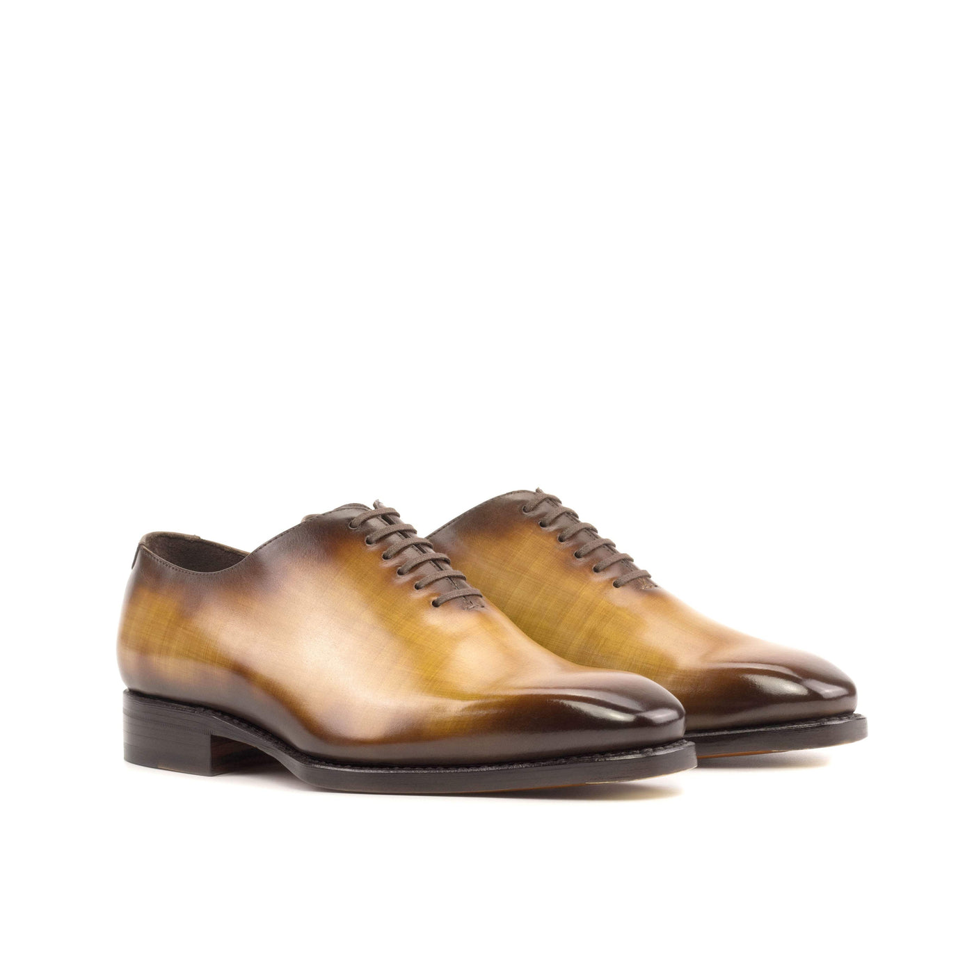 Men's Wholecut Shoes Patina Leather Goodyear Welt Brown 5541 6- MERRIMIUM