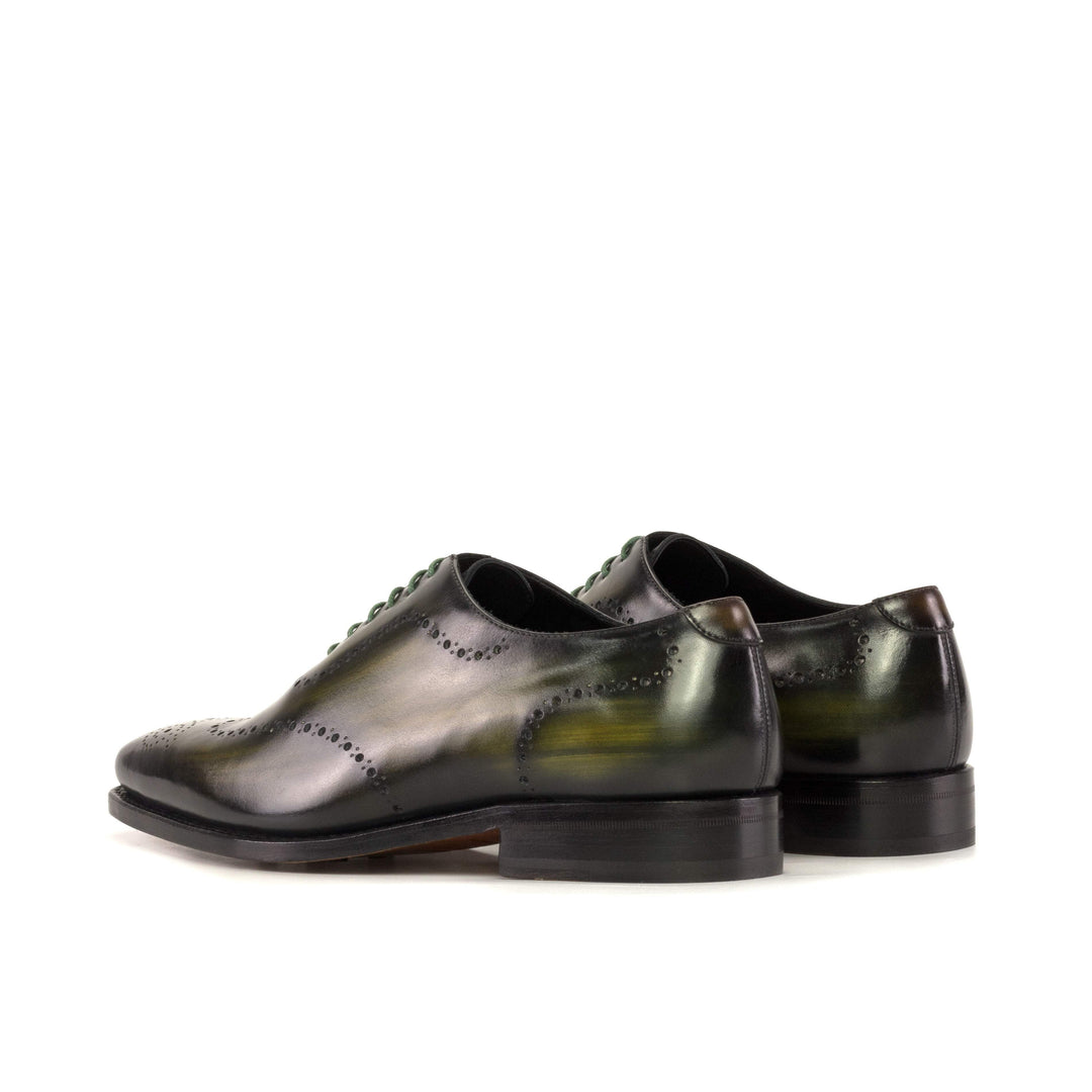 Men's Wholecut Shoes Patina Leather Goodyear Welt Brown Green 5444 4- MERRIMIUM