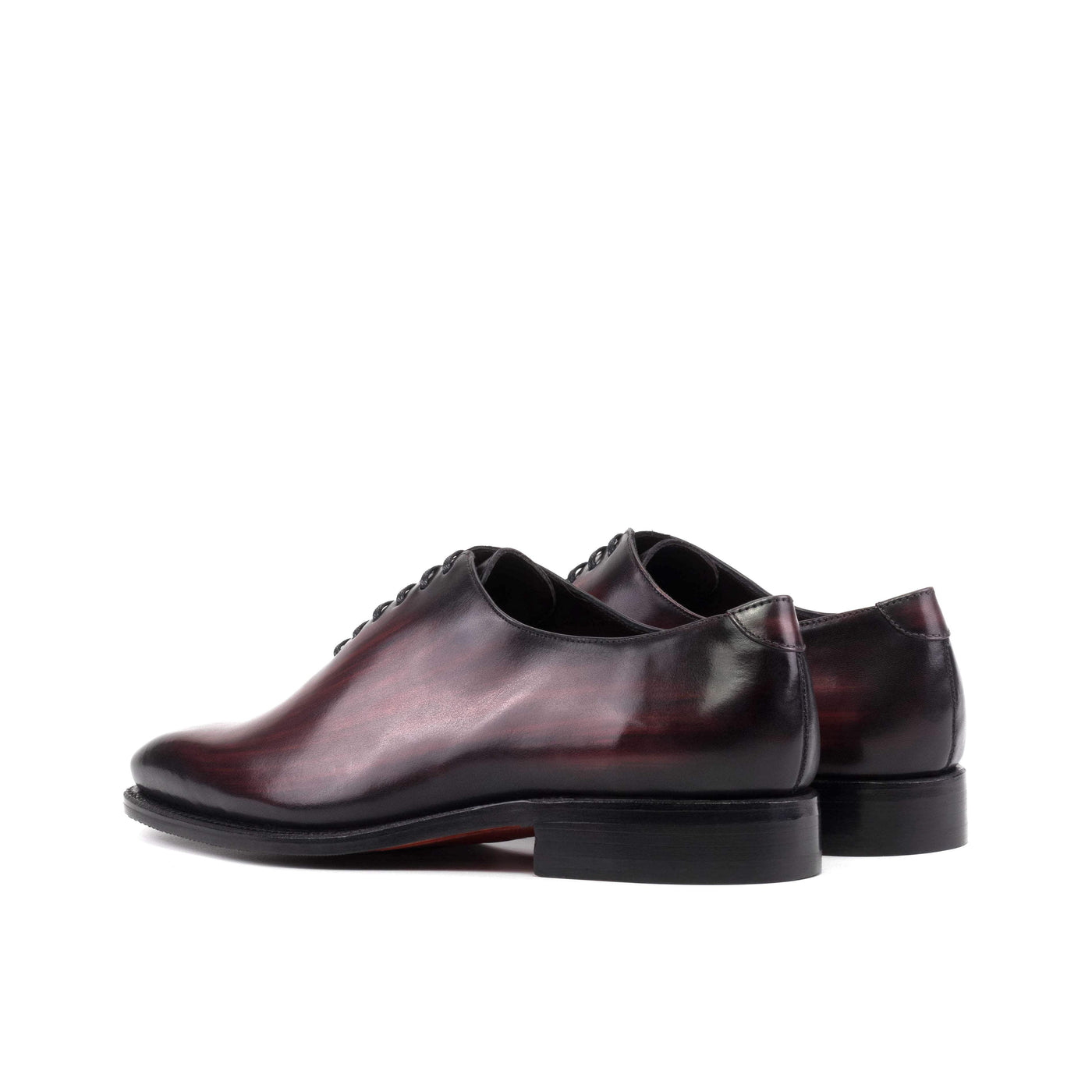 Men's Wholecut Shoes Patina Leather Goodyear Welt Burgundy 5681 4- MERRIMIUM
