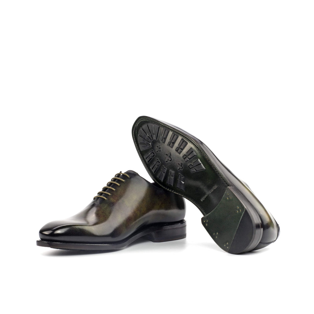 Men's Wholecut Shoes Patina Leather Goodyear Welt Green 4419 2- MERRIMIUM