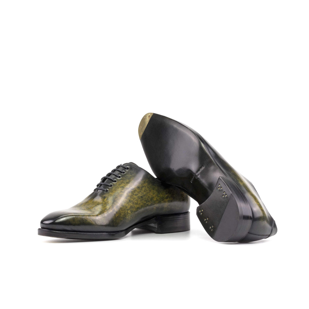 Men's Wholecut Shoes Patina Leather Goodyear Welt Green 5679 3- MERRIMIUM