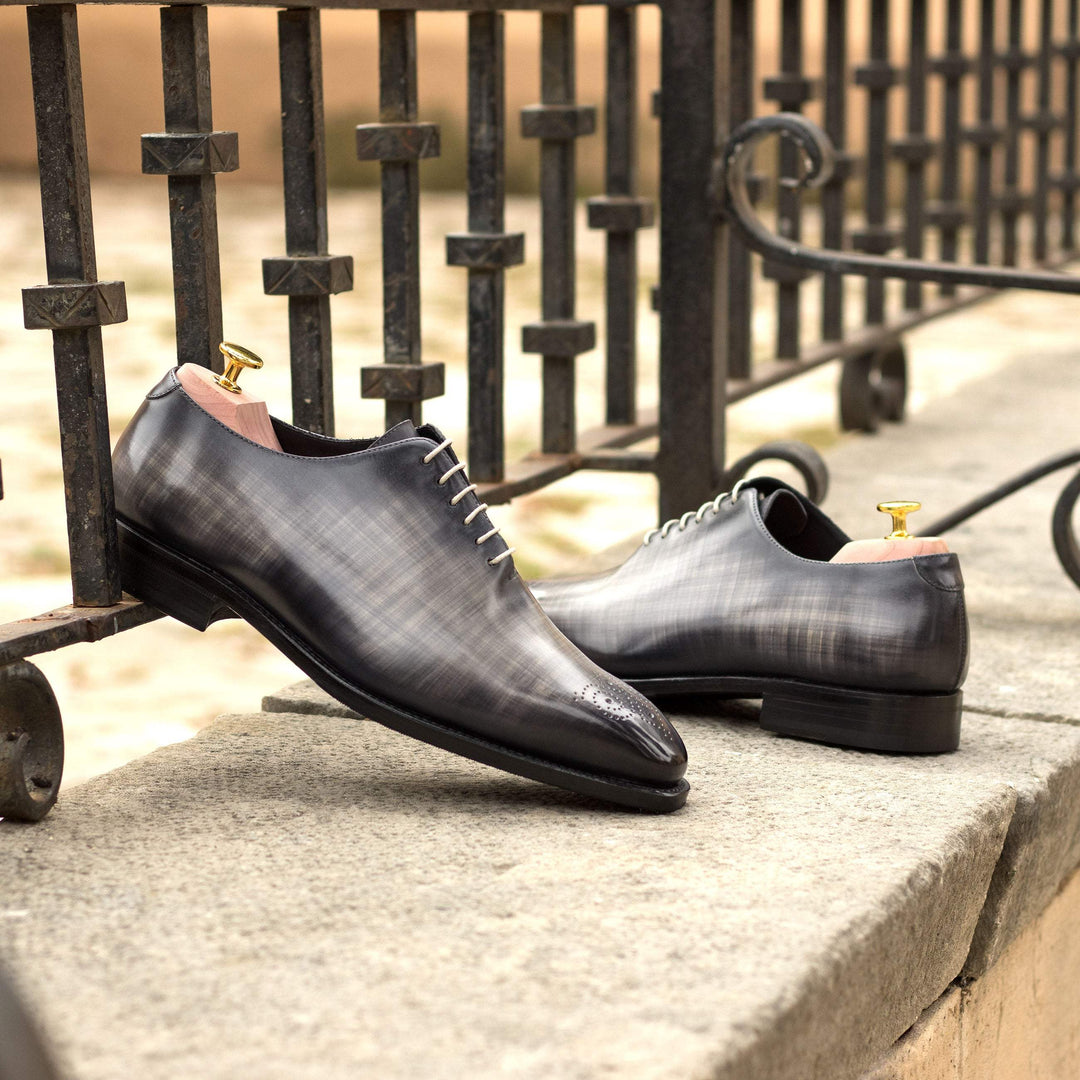 Men's Wholecut Shoes Patina Leather Goodyear Welt Grey 5304 1- MERRIMIUM--GID-2577-5304