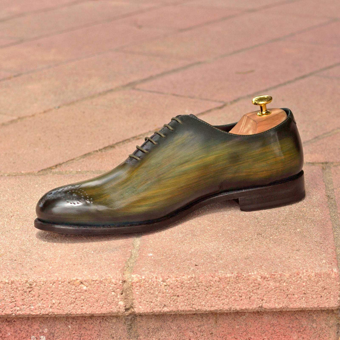 Men's Wholecut Shoes Patina Leather Green 2890 1- MERRIMIUM--GID-1547-2890