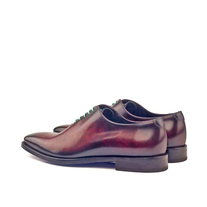Men's Wholecut Shoes Patina Leather Grey Burgundy 2811 4- MERRIMIUM
