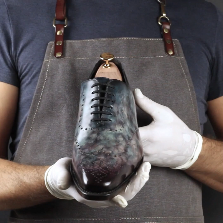 Men's Cygnus Cezanne Patina Wholecut Goodyear Welt Shoes Limited Edition