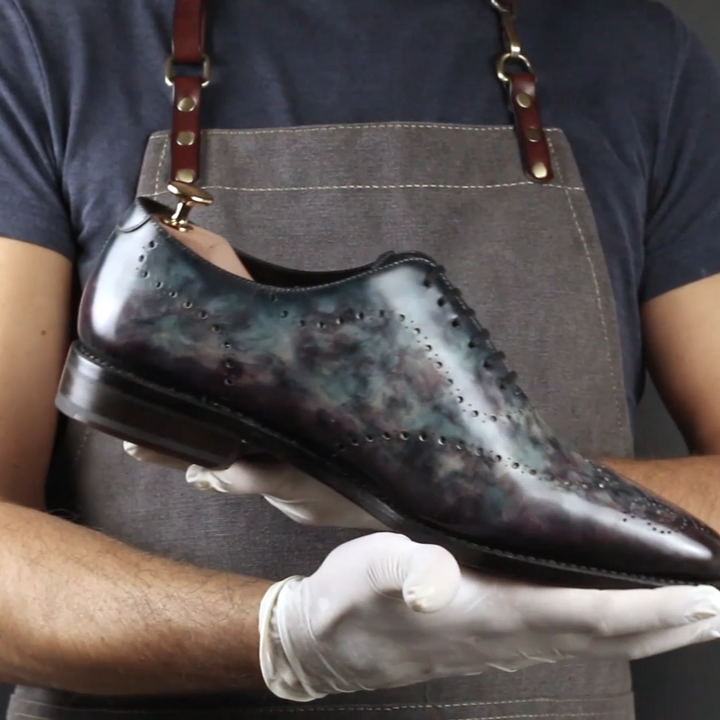 Men's Cygnus Cezanne Patina Wholecut Goodyear Welt Shoes Limited Edition