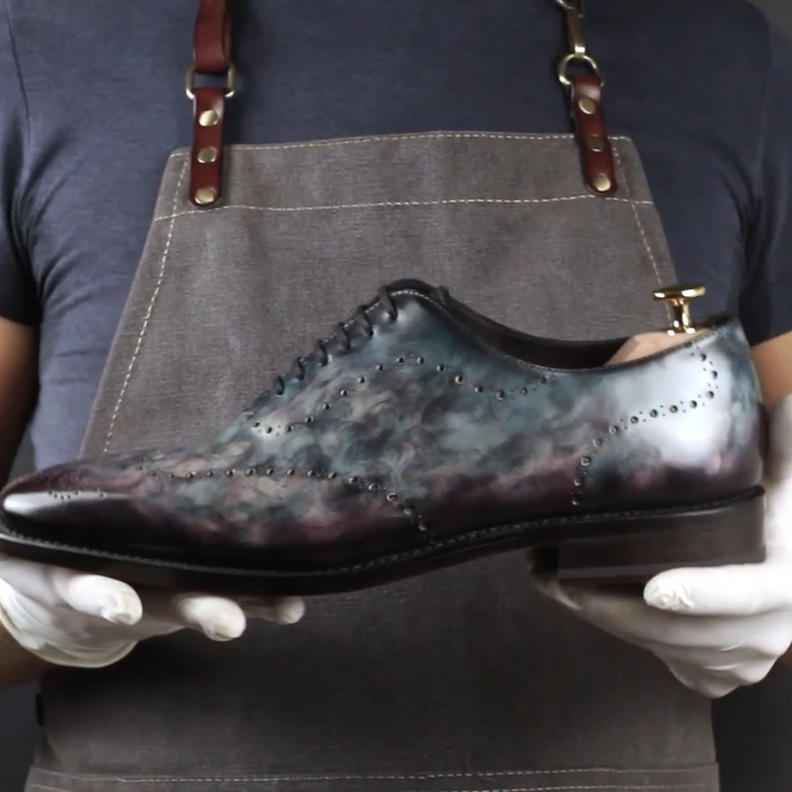 Men's Cygnus Cezanne Patina Wholecut Goodyear Welt Shoes Limited Edition