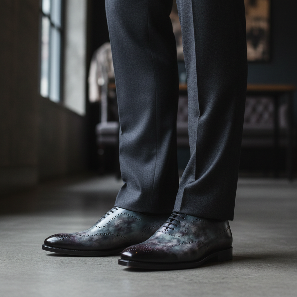 Men's Cygnus Cezanne Patina Wholecut Goodyear Welt Shoes Limited Edition