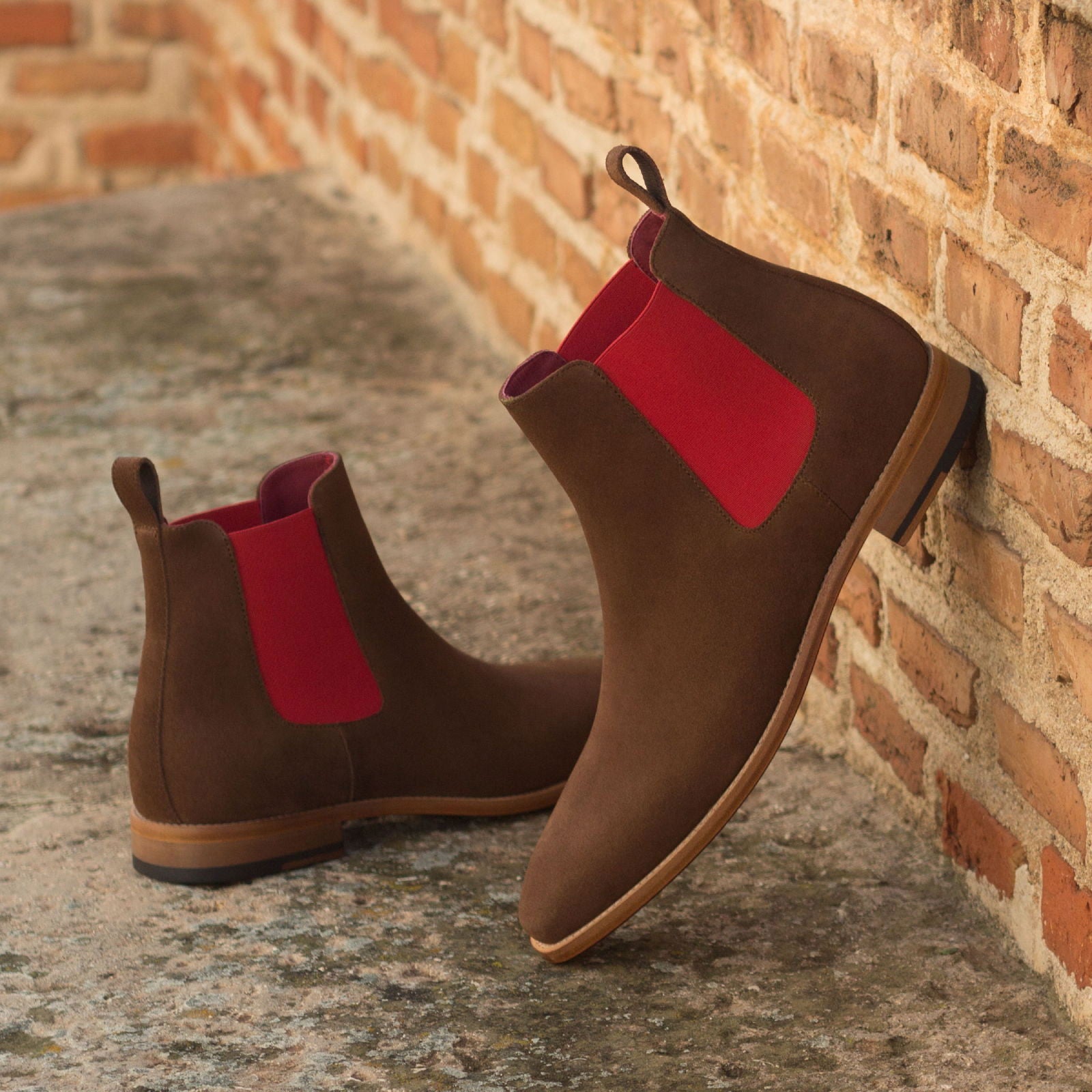 Chelsea Plus Size Men's Chelsea Boots Classic Leather Wide Plus Size Brown 3084 – MERRIMIUM