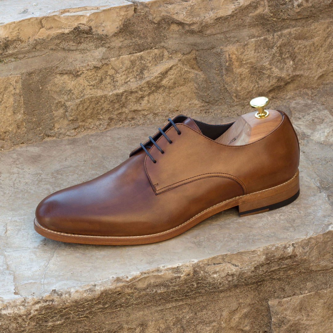Men's Derby Leather Shoes Wide Plus Size Brown 2717 MERRIMIUM Men's Derby Leather Shoes Wide Plus Size Brown 2717 MERRIMIUM