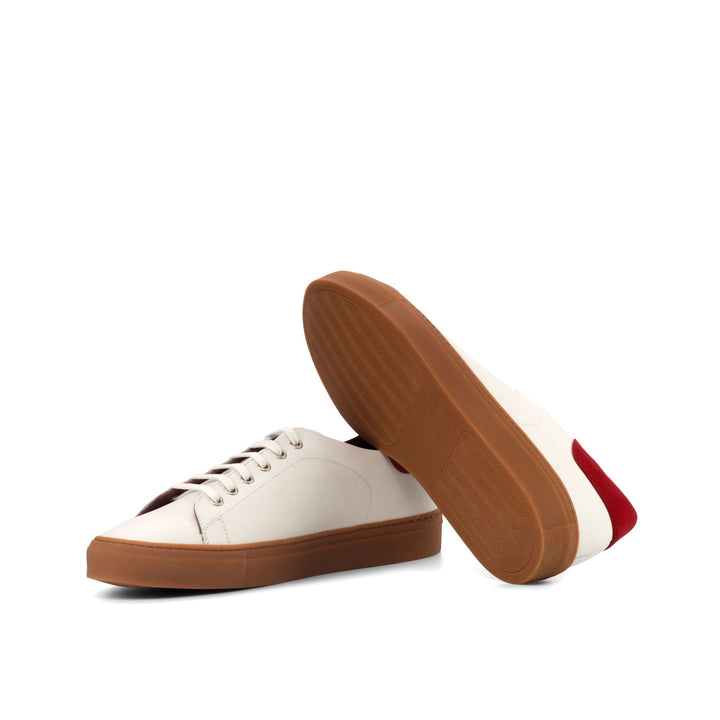 Men's Leather Trainers Wide Plus Size Red 3795 2 MERRIMIUM