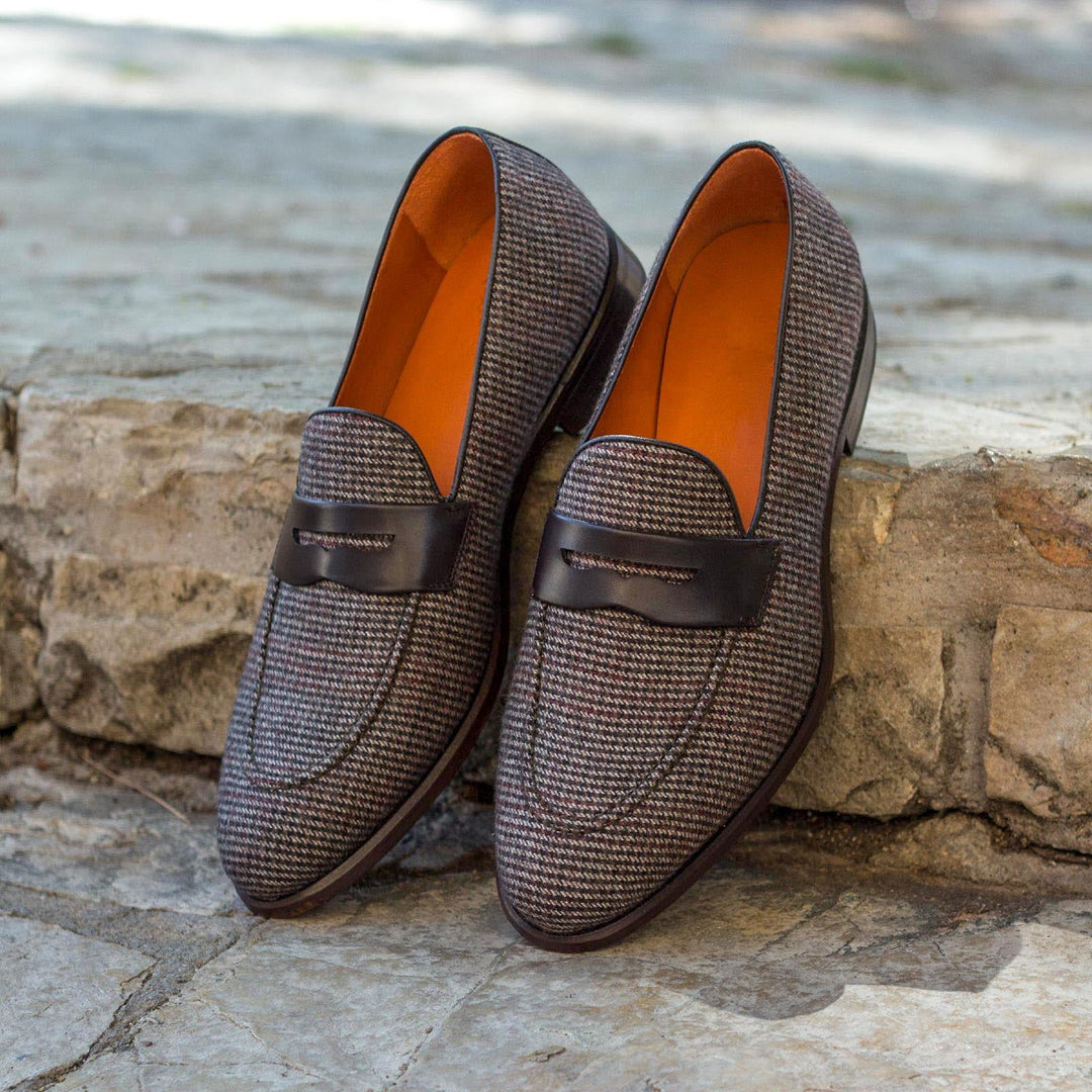 Men's Loafer Leather Shoes Wide Plus Size Brown Dark Brown 2118 48.5EU / Standard D Men's Loafer Leather Shoes Wide Plus Size Brown Dark Brown 2118 48.5EU / Standard D