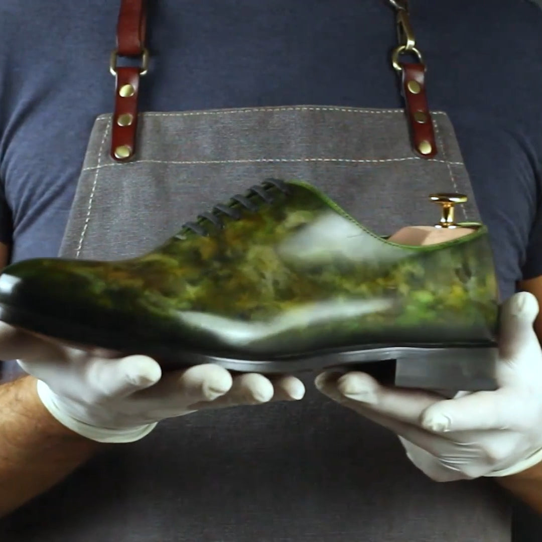 Men's Sylvan Cezanne Patina Wholecut Goodyear welt Shoes Limited Edition