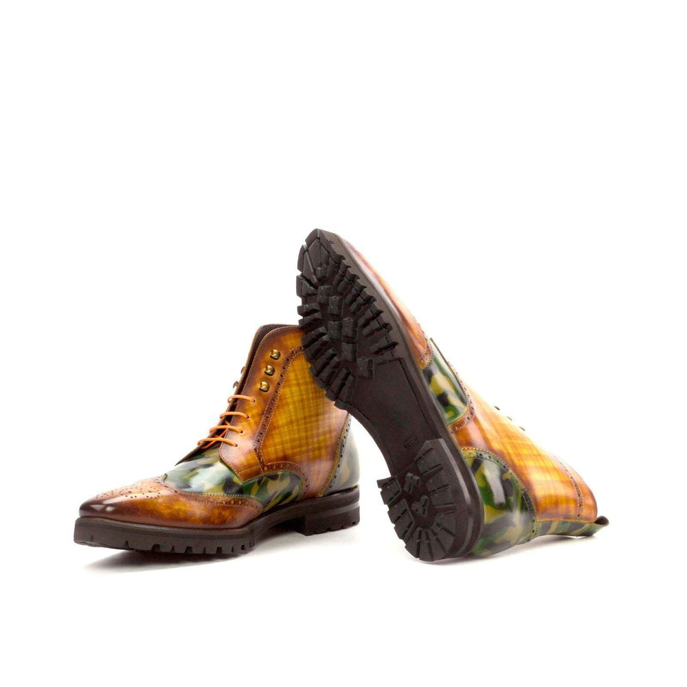 Military Brogue-Camo Patina, Patina, Green, Brown 2-MERRIMIUM-WS