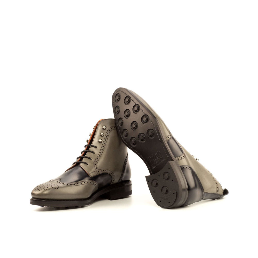 Military Brogue-Painted Calf, Black, Grey 2-MERRIMIUM-WS