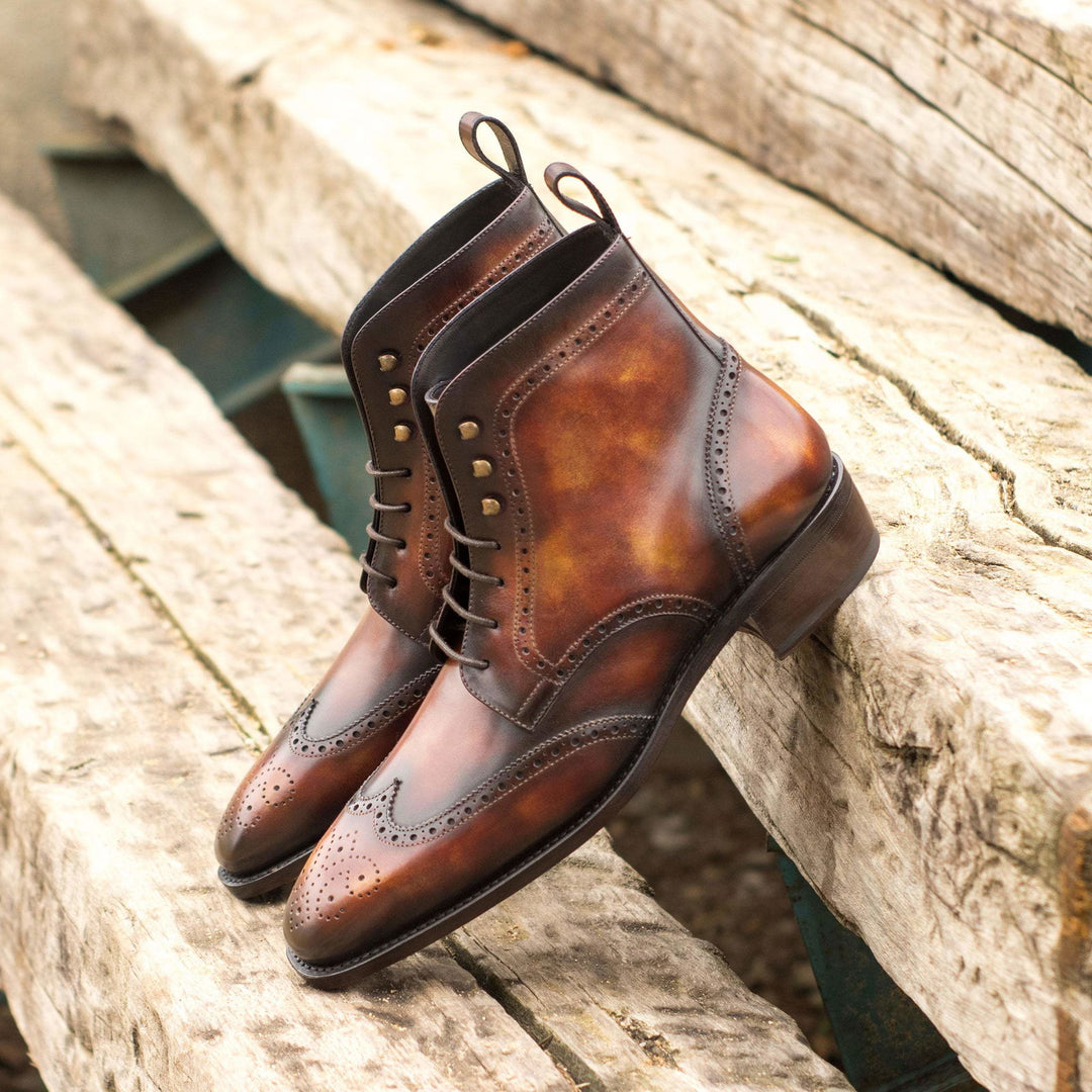 Military Brogue-Patina, Burgundy 1-MERRIMIUM-WS