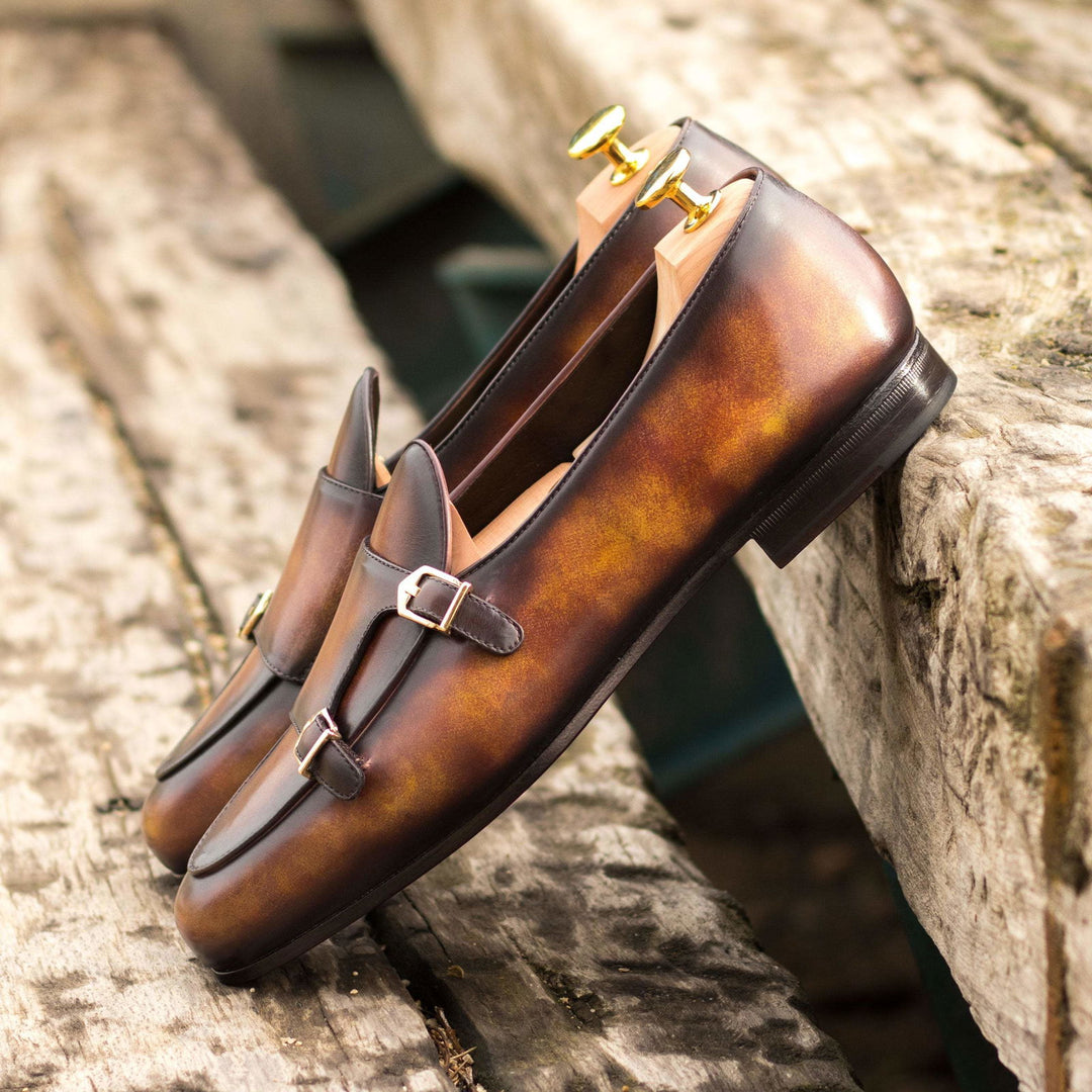 Monk Slipper-Patina, Burgundy 1-MERRIMIUM-WS