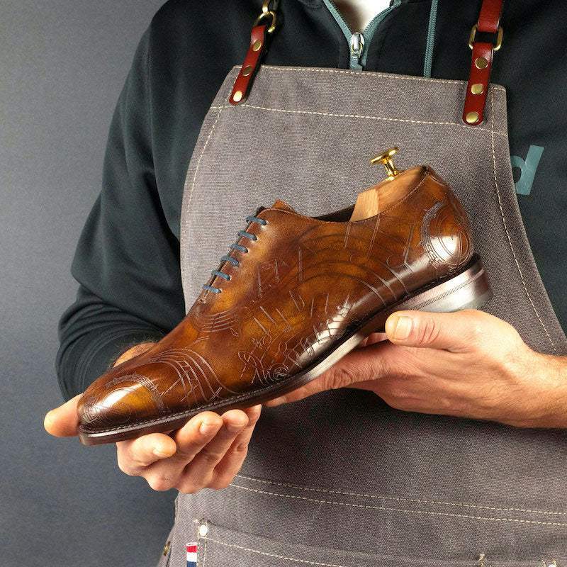 Music Museum Patina Wholecut Goodyear Welt Shoes Limited Edition-Wholesale - MERRIMIUM
