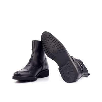 Octavian Buckle Boot-Box Calf, Black 2-MERRIMIUM