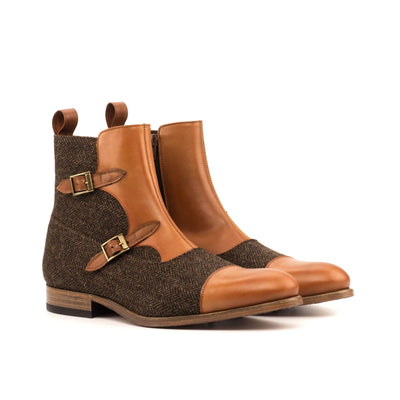 Octavian Buckle Boot-Painted Calf, Sartorial, Brown 4-MERRIMIUM
