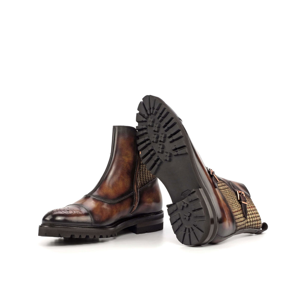 Octavian Buckle Boot-Patina, Sartorial, Burgundy, Brown 2-MERRIMIUM-WS